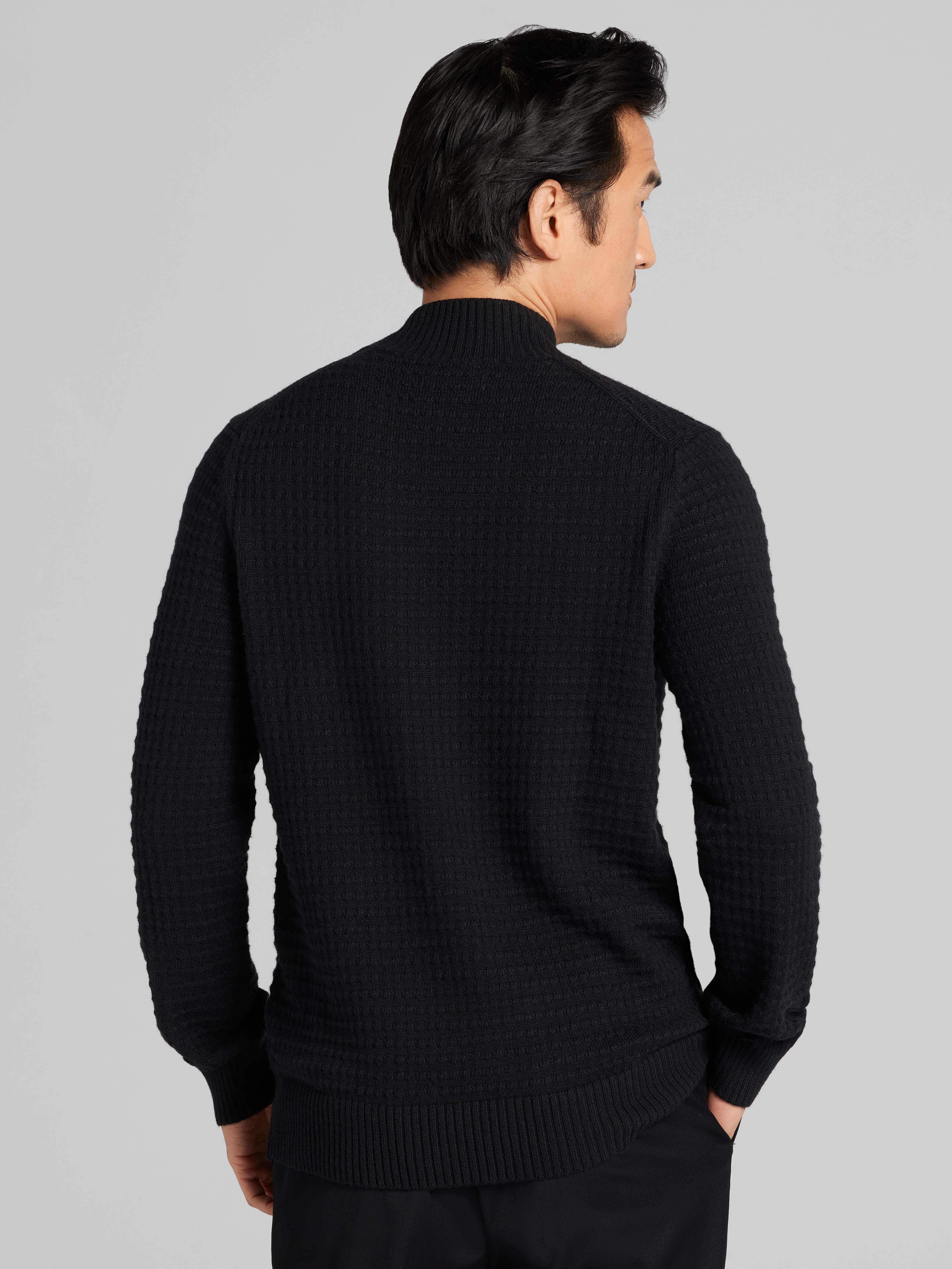 Chunky Knit Mock Neck Sweater