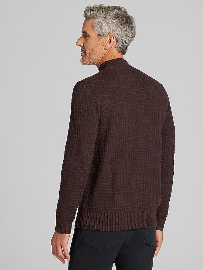 Joseph Abboud Modern Fit Chunky Mock Neck Sweater