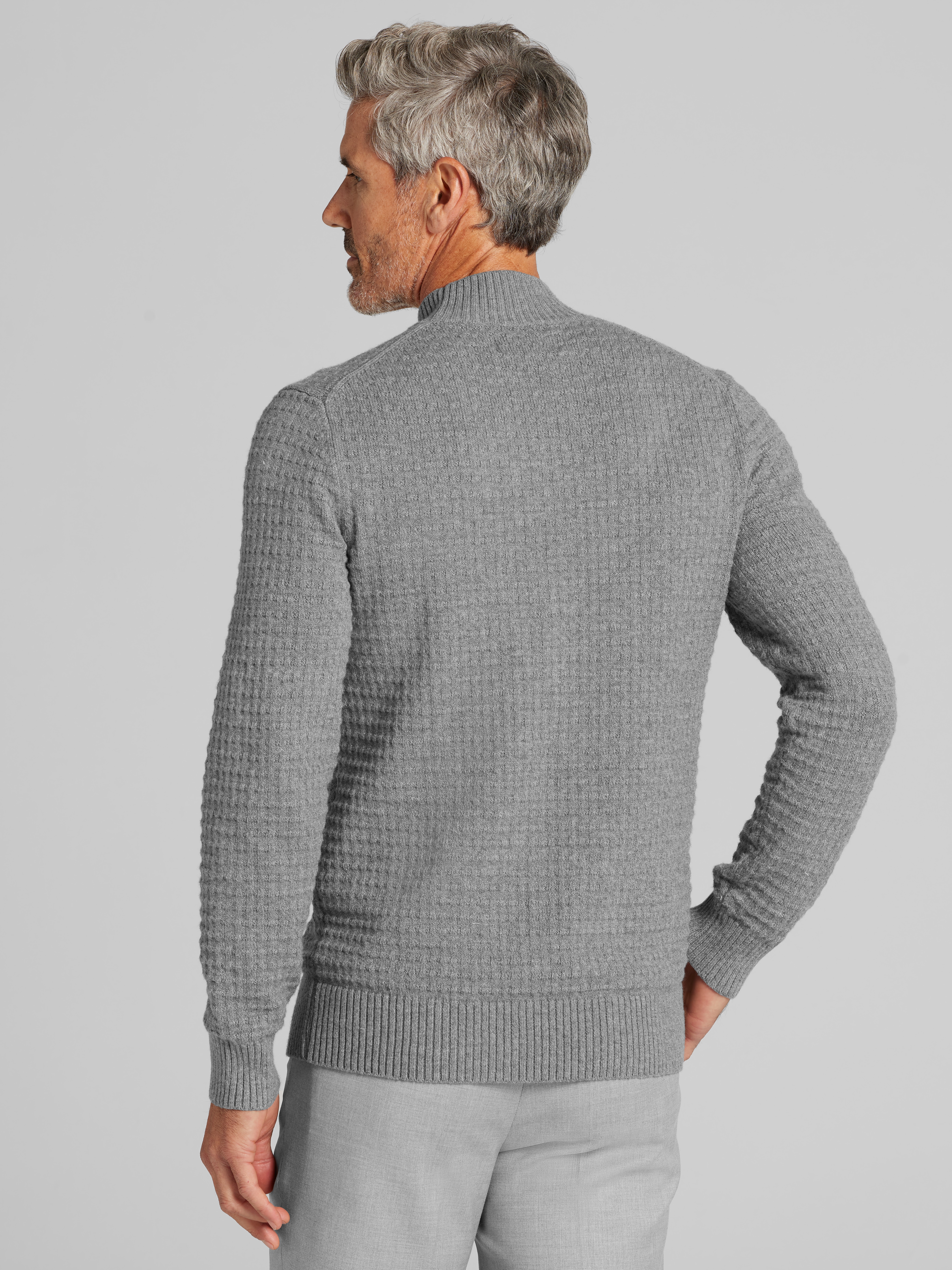 Modern Fit Chunky Mock Neck Sweater