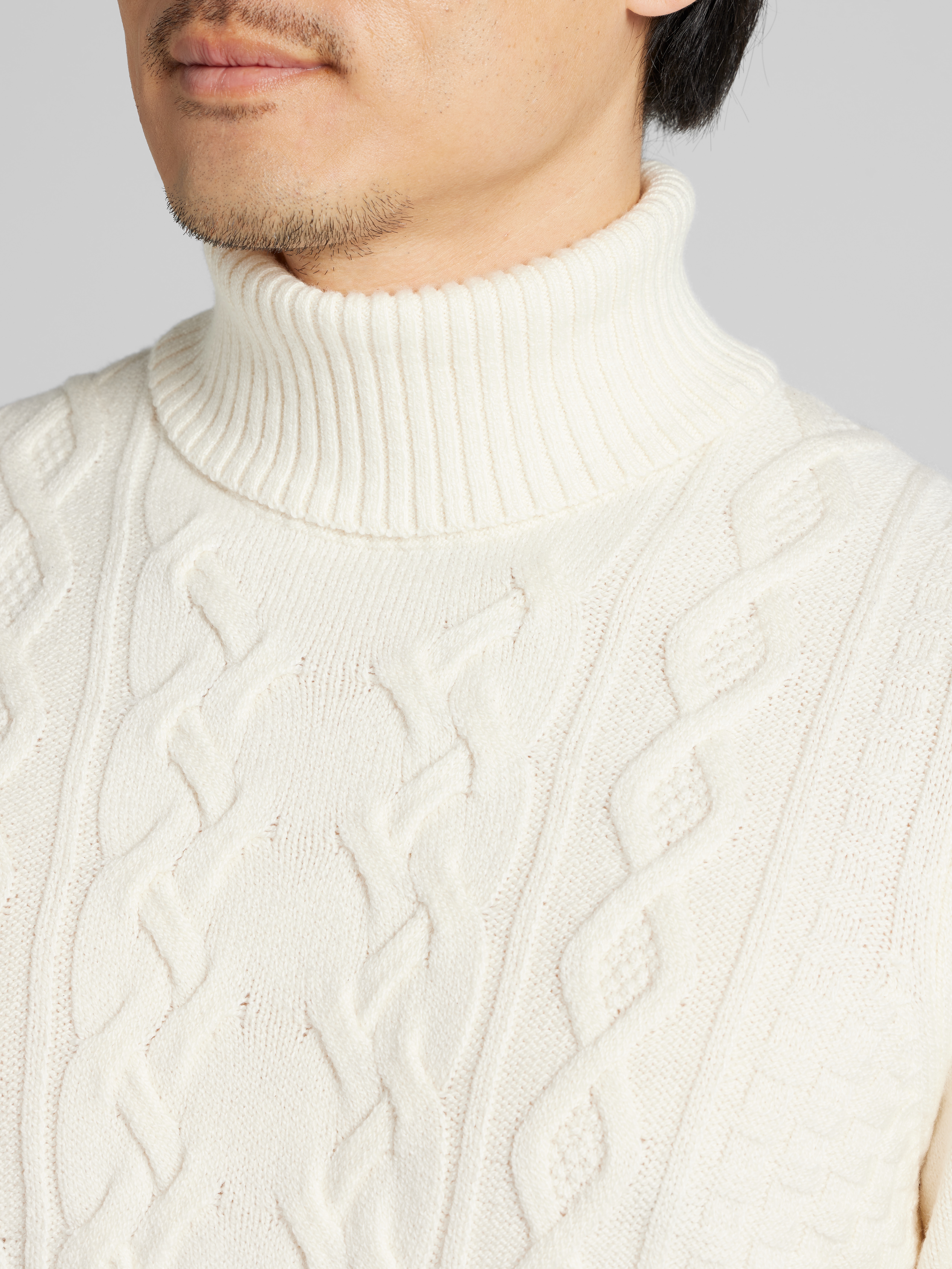 Cable Knit Turtleneck Sweater