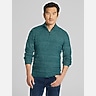 Joseph Abboud Modern Fit Stripe 1/4 Zip Pullover