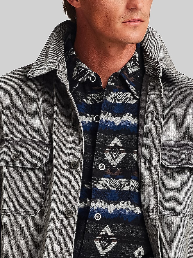 Weatherproof Vintage Regular Fit Distressed Corduroy Overshirt