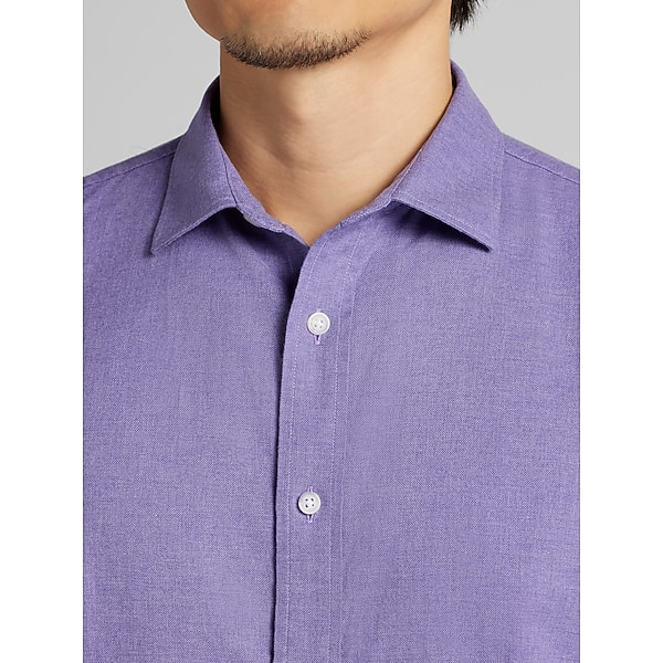 Joseph Abboud Men's Modern Fit Button Up Shirt Purple - Size: Small