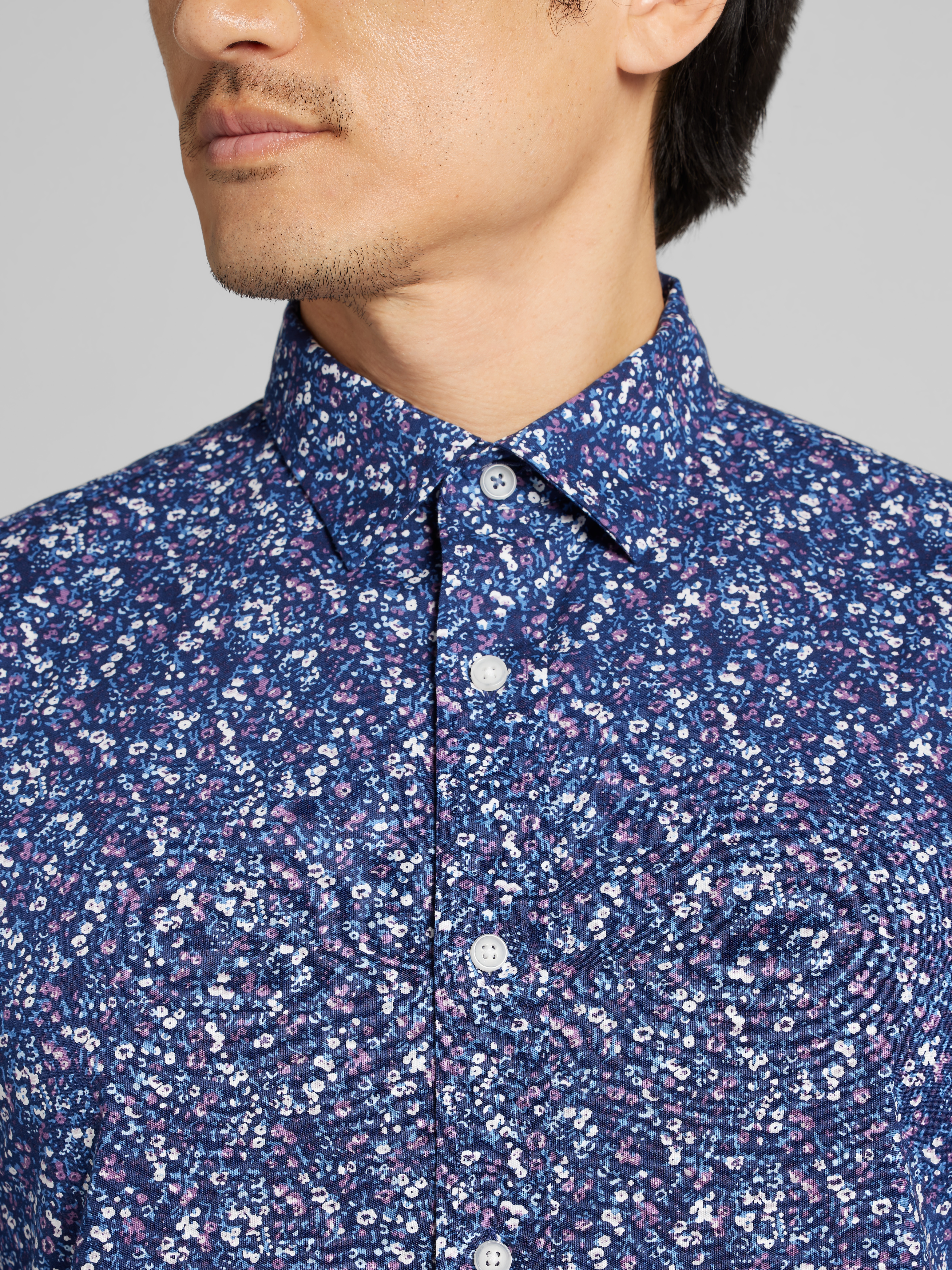 Modern Fit Button Up Shirt