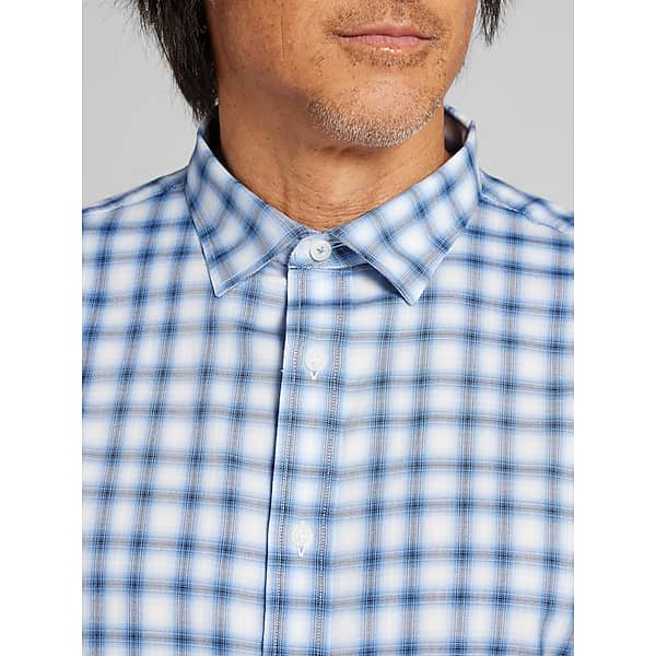 Joseph Abboud Men's Modern Fit Button Up Shirt Blue - Size: Large