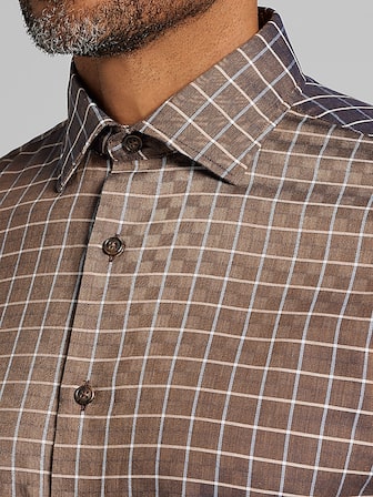 Modern Fit Button Up Shirt