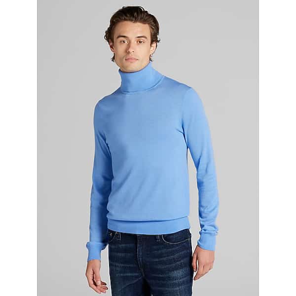 Paisley & Gray Big & Tall Men's Slim Fit Turtleneck Sweater Med Blue - Size: XXL TMW6T1850014