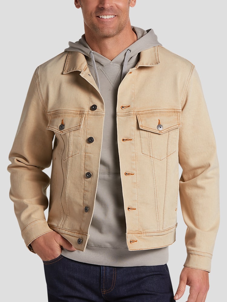 Joseph Abboud Ultra-Stretch Denim Trucker Jacket, All Sale