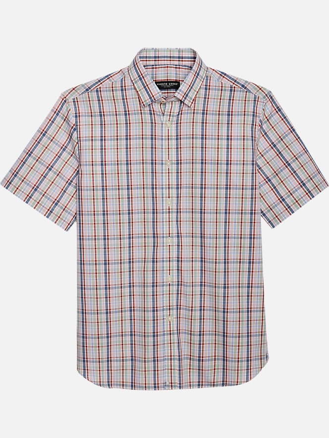 Pronto Uomo Modern Fit Short Sleeve Sport Shirt | All Clearance $39.99 ...