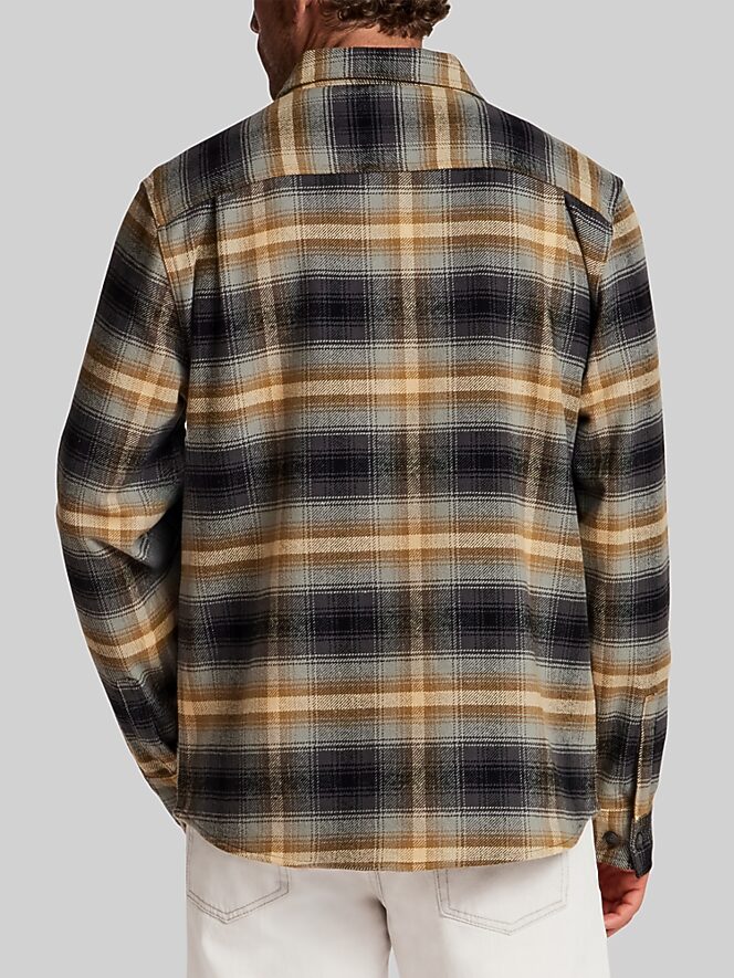 Weatherproof Vintage Regular Fit Unlined Lumberjack Plaid Twill Shirt Jacket