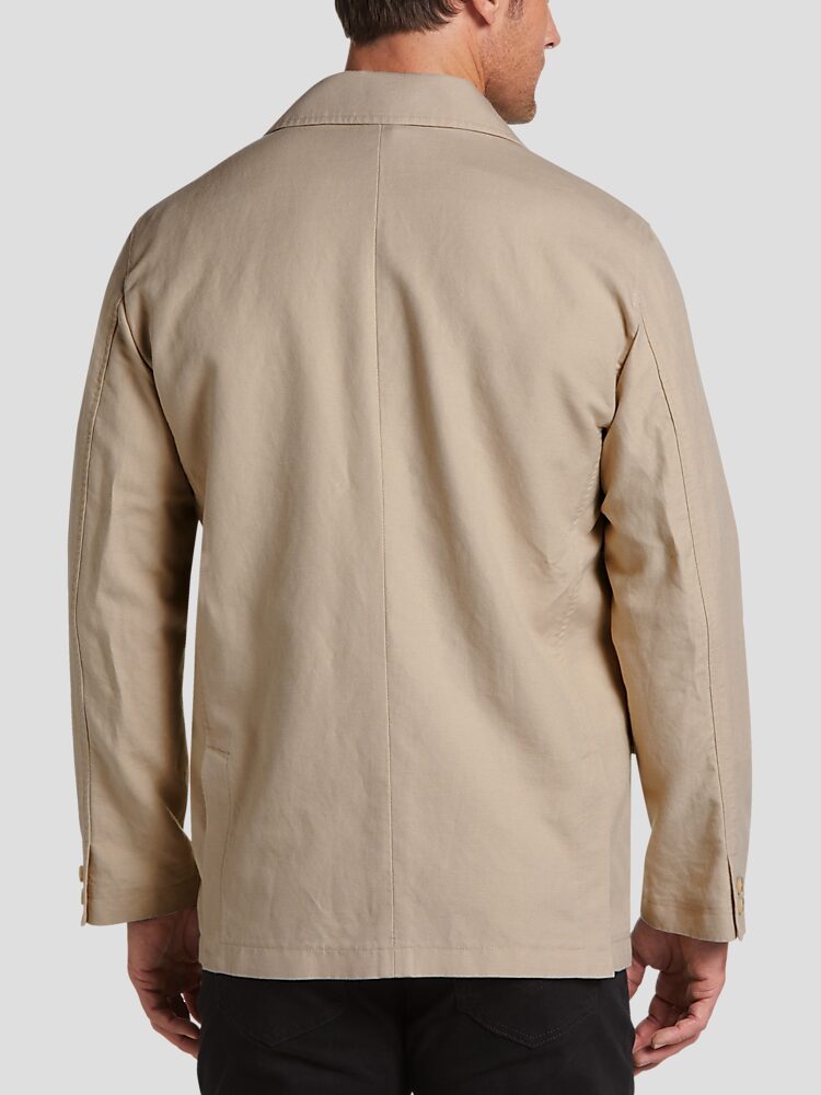 Joseph abboud tan modern fit twill car coat outlet