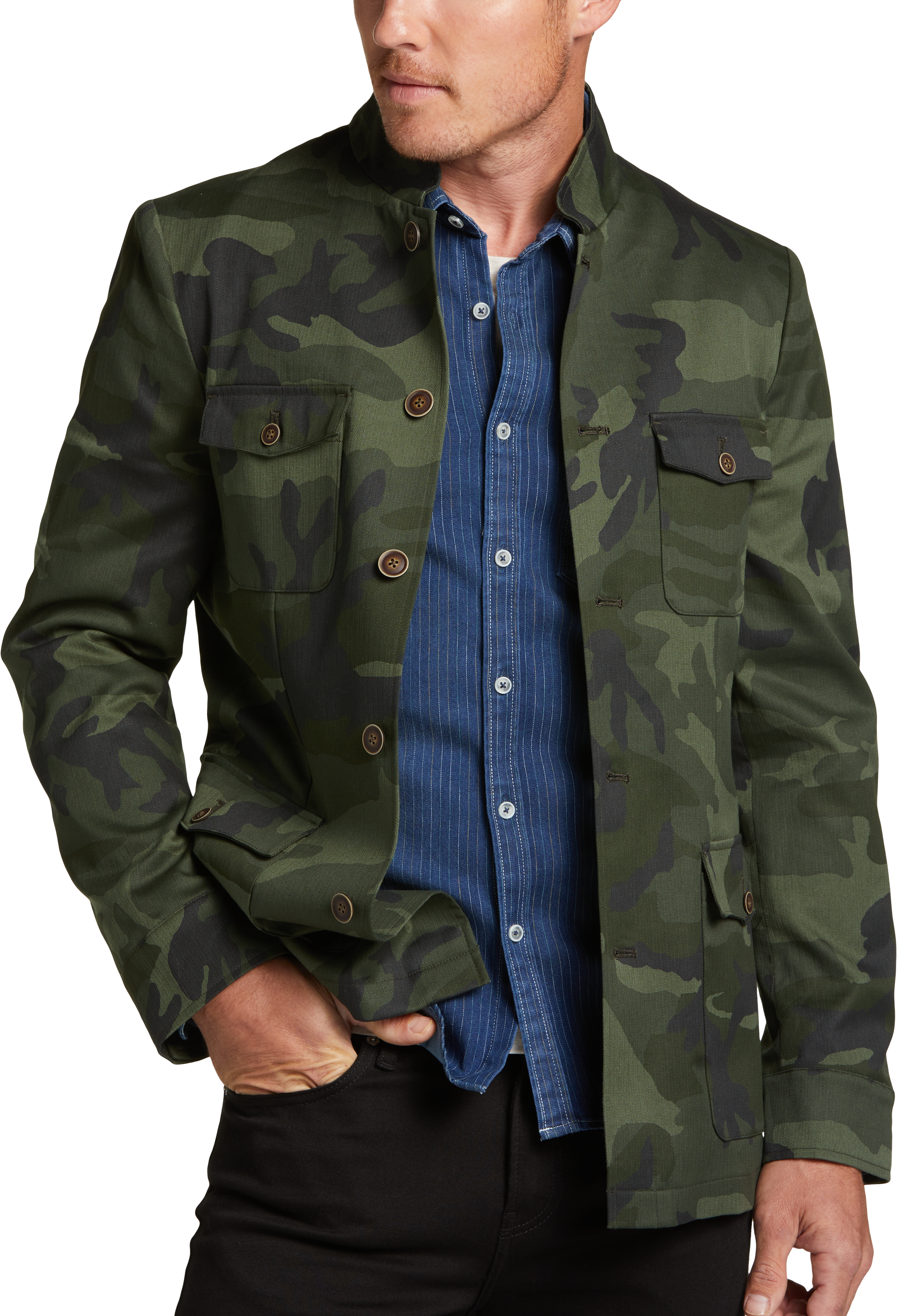 Modern Fit Military Jacket