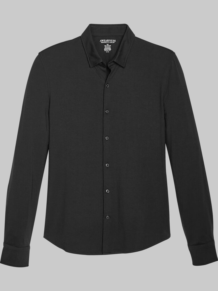 Awearness Kenneth Cole Slim Fit Spread Collar Sport Shirt | Sport Shirts | Men's Wearhouse