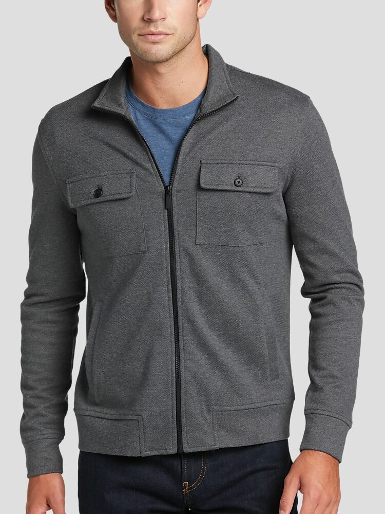 Slim fit shirt jacket clearance