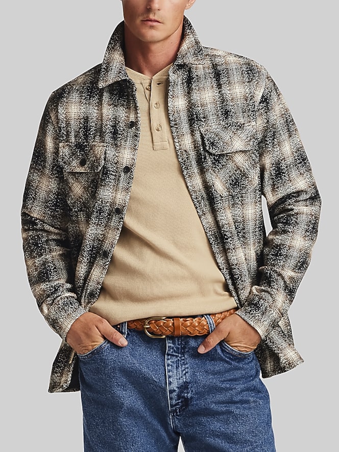 Weatherproof Vintage Unlined Slub Shirt Jacket