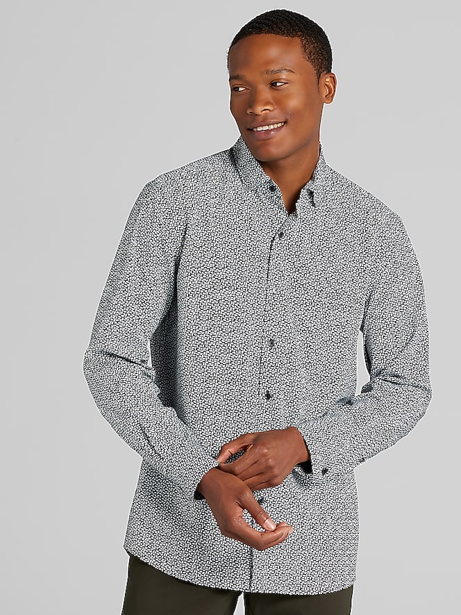 Awearness Kenneth Cole CHILLFLEX Slim Fit 4-way Stretch Button Up Shirt