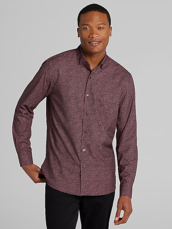 Awearness Kenneth Cole CHILLFLEX Slim Fit 4-way Stretch Button Up Shirt