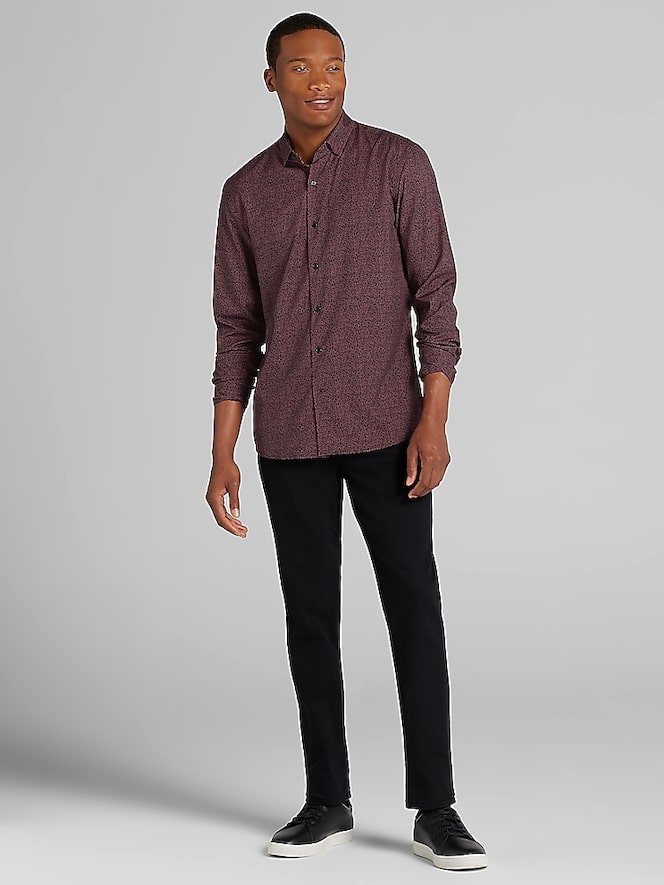 Awearness Kenneth Cole CHILLFLEX Slim Fit 4-way Stretch Button Up Shirt