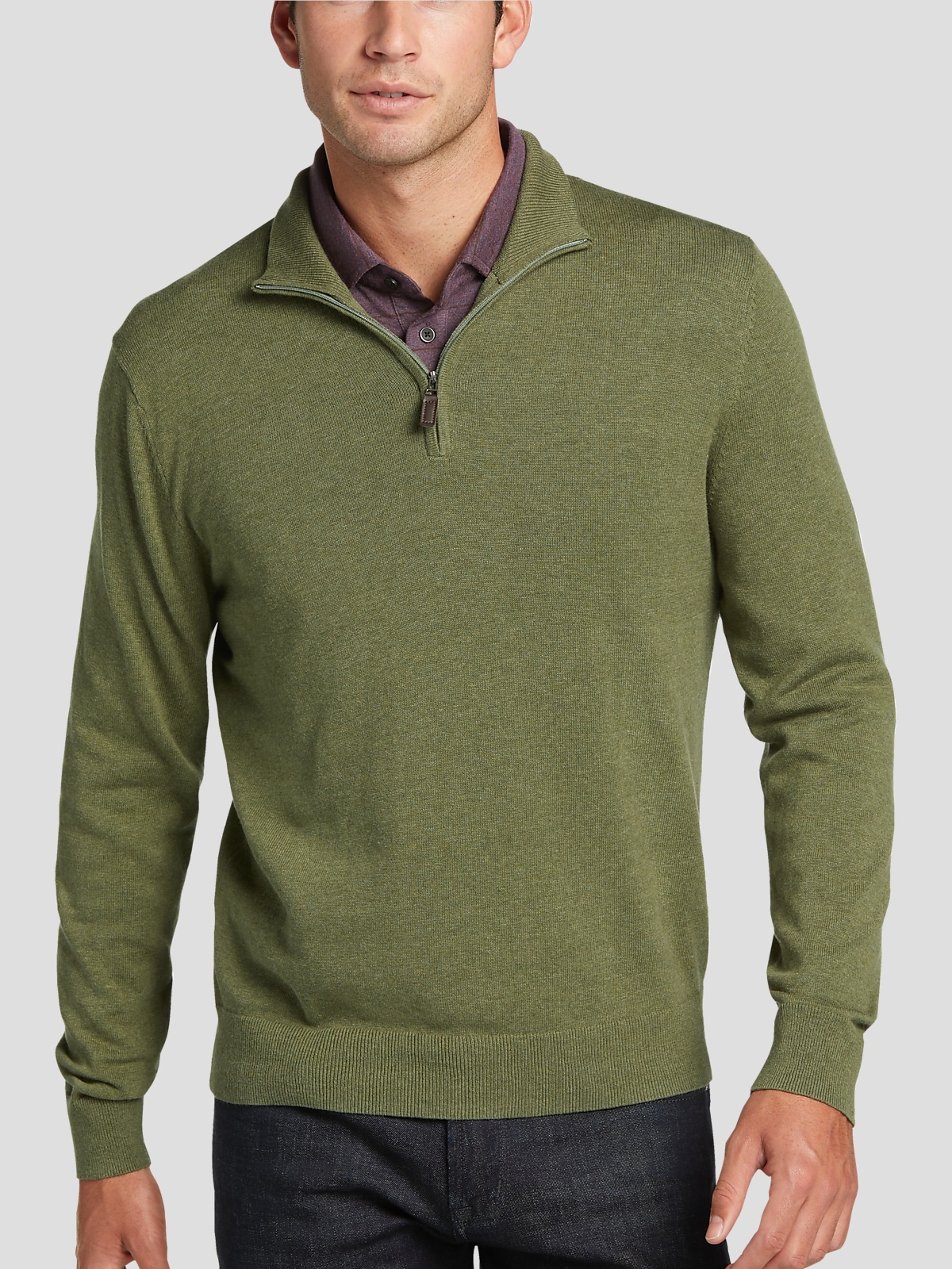 How Men Can Style Around Solid Quarter-Zip Sweater - Family Britches