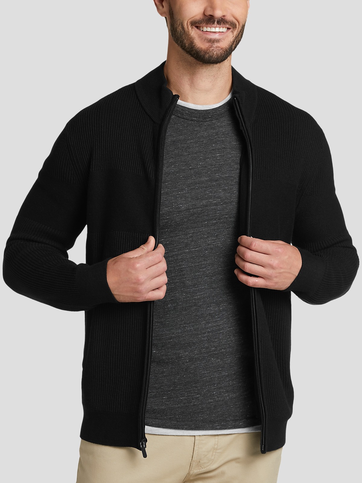 Awearness Kenneth Cole Engineered Stitch Sweater Sweaters Men s Wearhouse