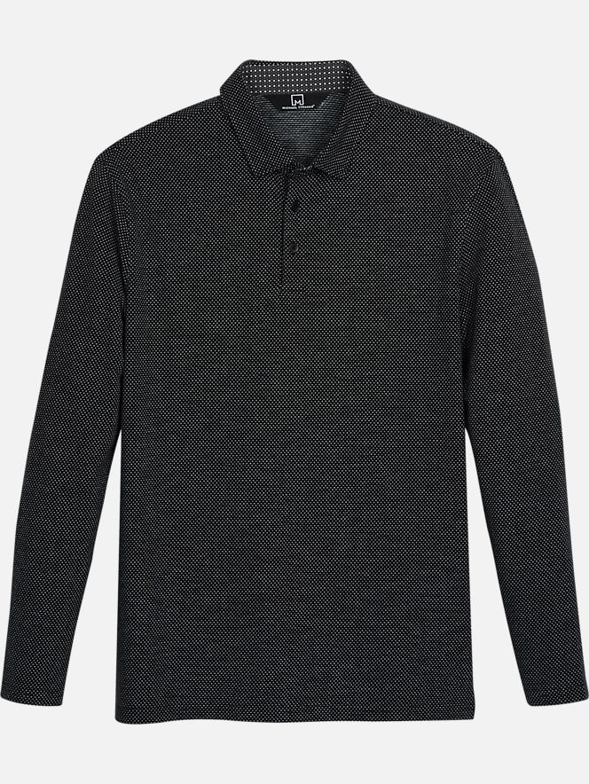 Michael Strahan Modern Fit Long Sleeve Polo All Clearance 3999 Mens Wearhouse 