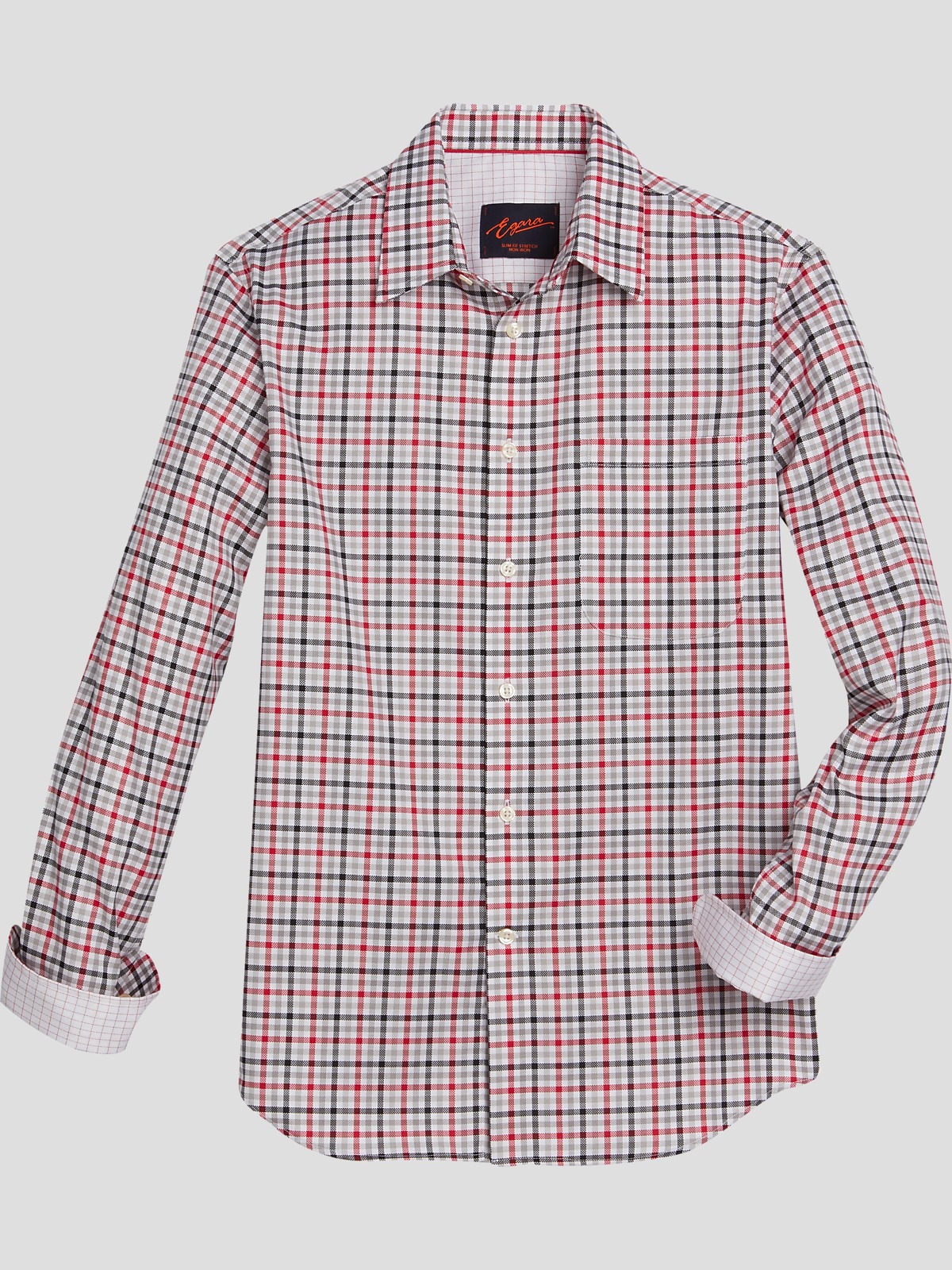 Egara Slim Fit Spread Collar Sport Shirt | Sport Shirts | Men's Wearhouse