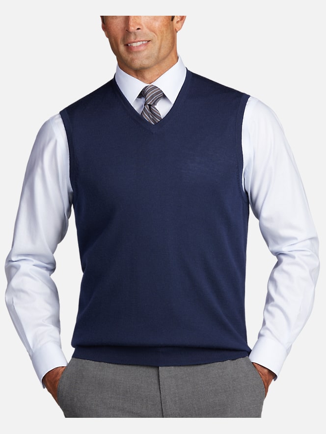 Jos. A Bank Traveler Modern Fit Sweater Vest | All Sale| Men's Wearhouse
