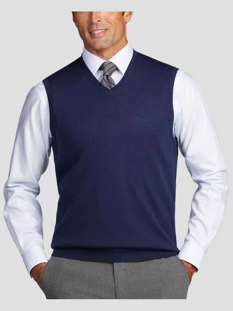 Sweater vest over dress shirt online