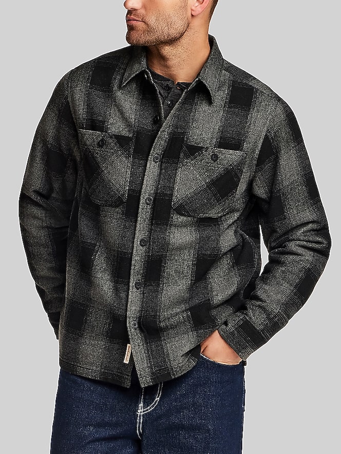 Weatherproof Vintage Regular Fit Faux Wool Lined Shirt Jacket