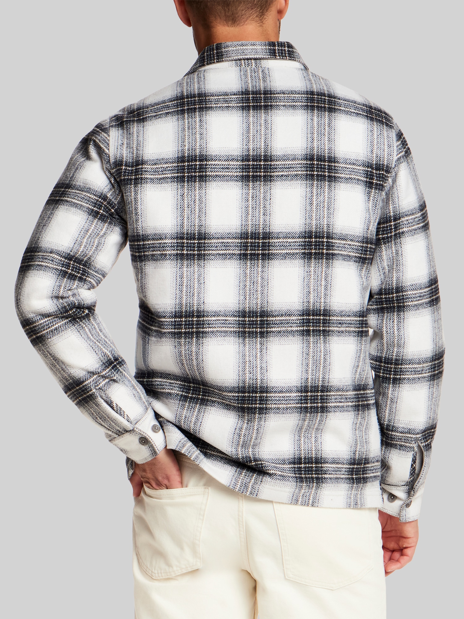 Regular Fit Faux Wool Lined Shirt Jacket