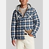 Weatherproof Vintage Quilted Faux Sherpa-Lined Hooded Shirt Jacket