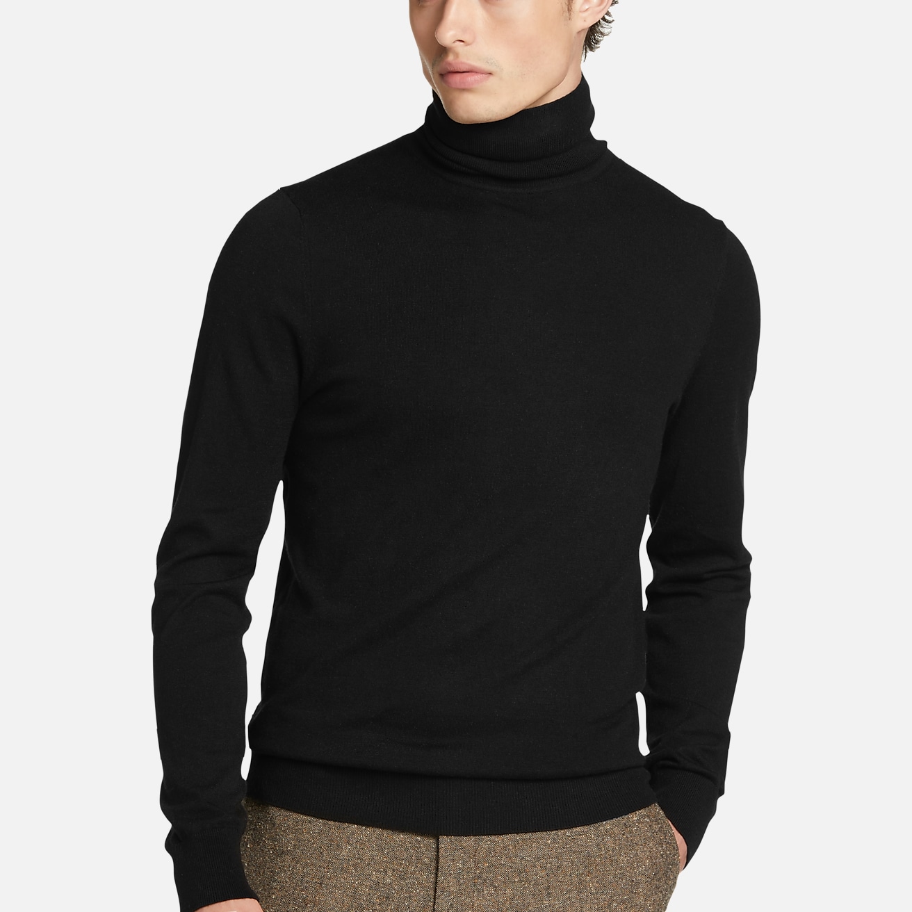 Grey Layered Turtleneck Sweater Top - FINAL SALE