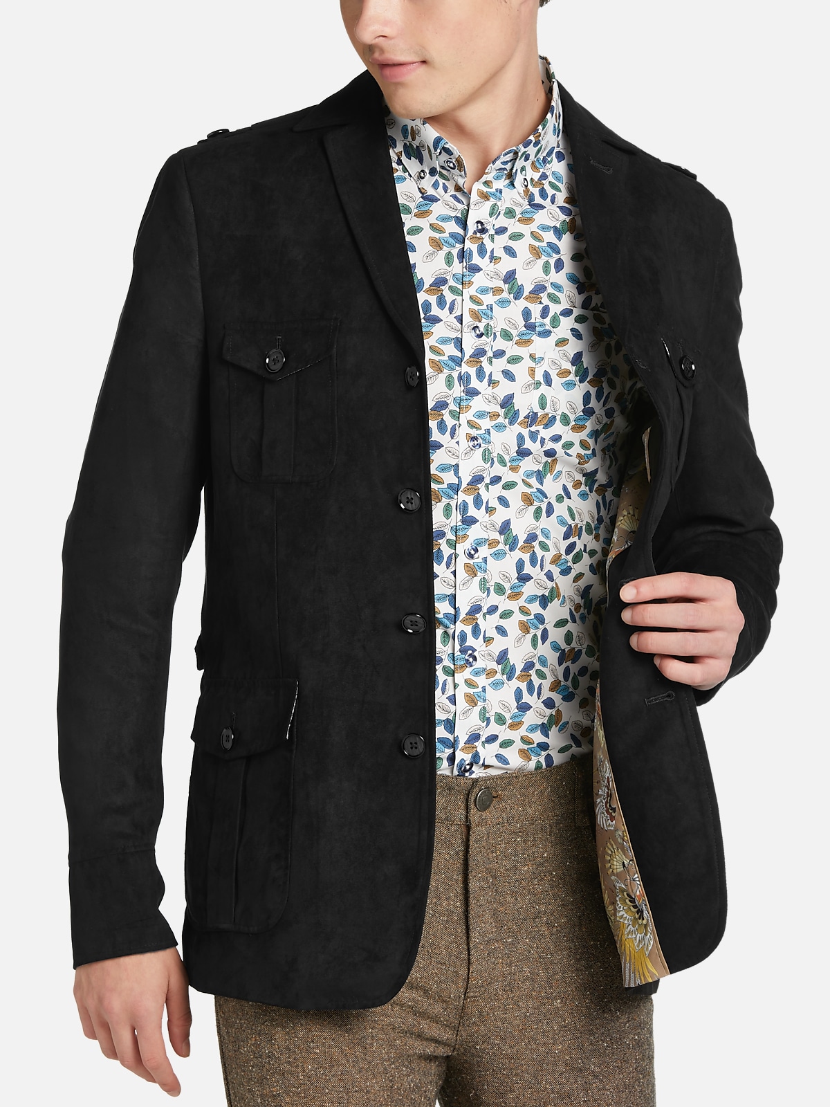 Paisley & Gray Slim Fit Military Coat | All Sale| Men's Wearhouse