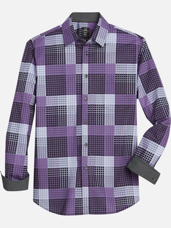 Michael Strahan Modern Fit Button Down Collar Sport Shirt All Sale Mens Wearhouse 