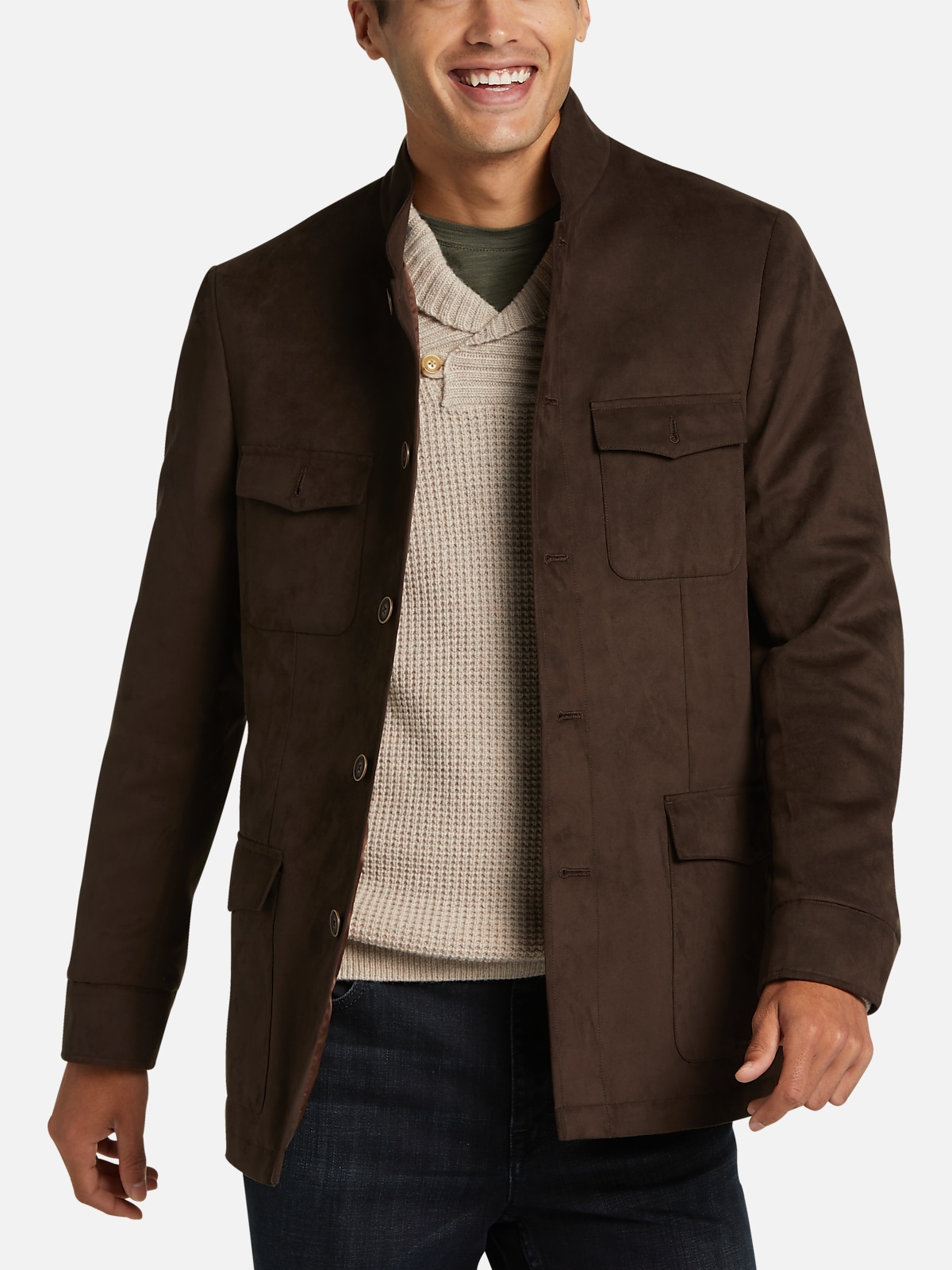 Joseph Abboud Modern Fit Four-Pocket Military Jacket | All Sale| Men's  Wearhouse