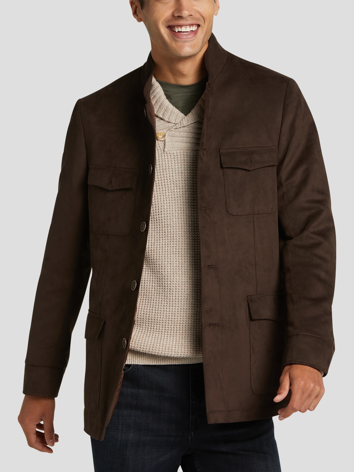 Joseph Abboud Modern Fit Four-Pocket Military Jacket | All Sale| Men's  Wearhouse