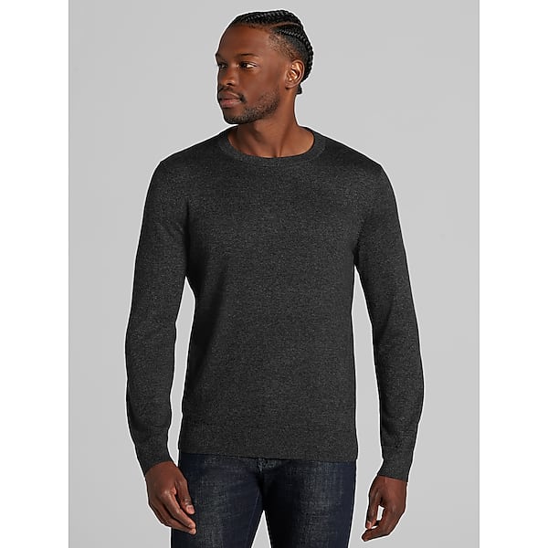 Wilke-Rodriguez Men's Marled Jersey Crewneck Sweater Black - Size: Medium TMW6MBW20002
