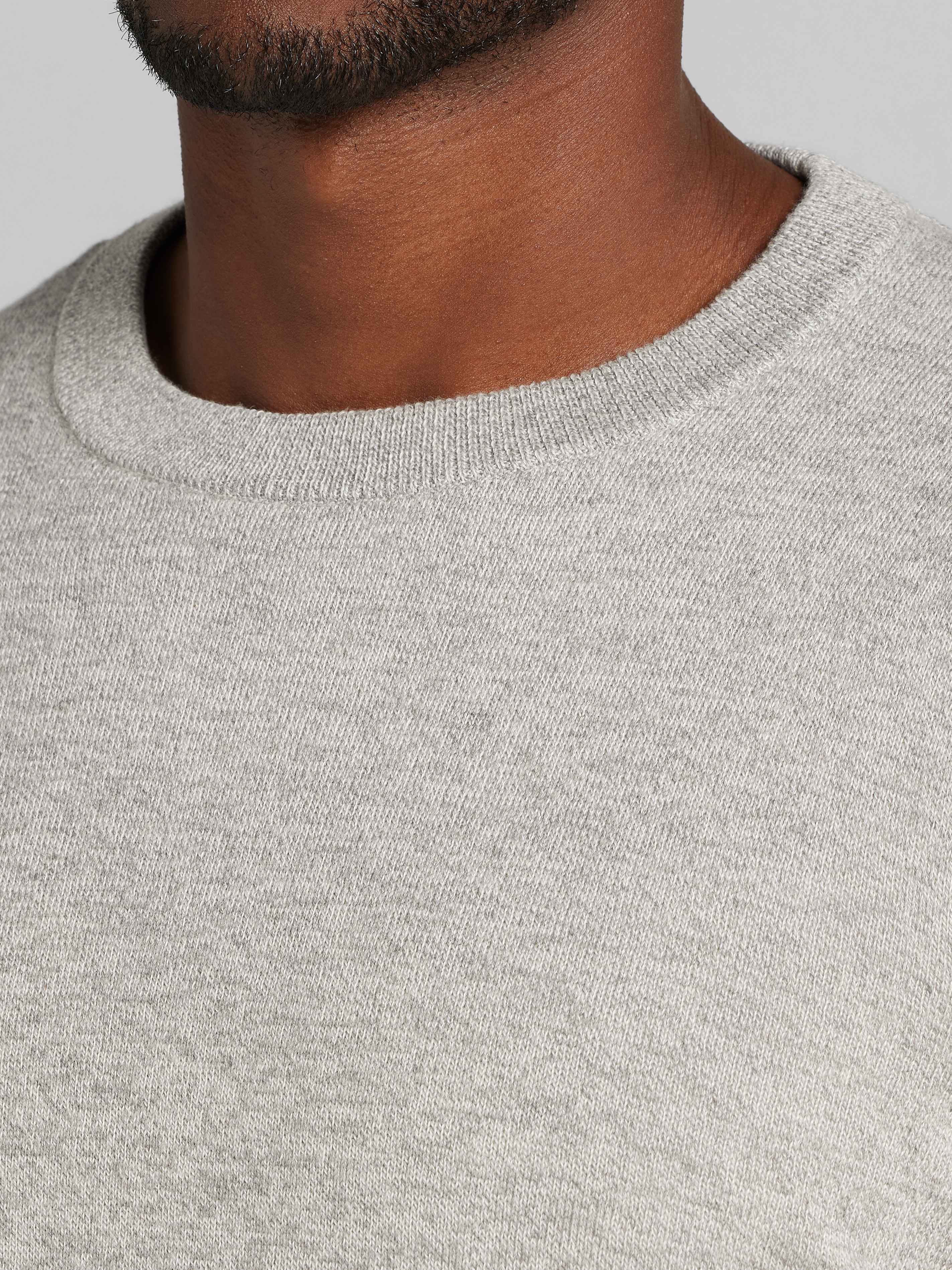 Marled Jersey Crewneck Sweater