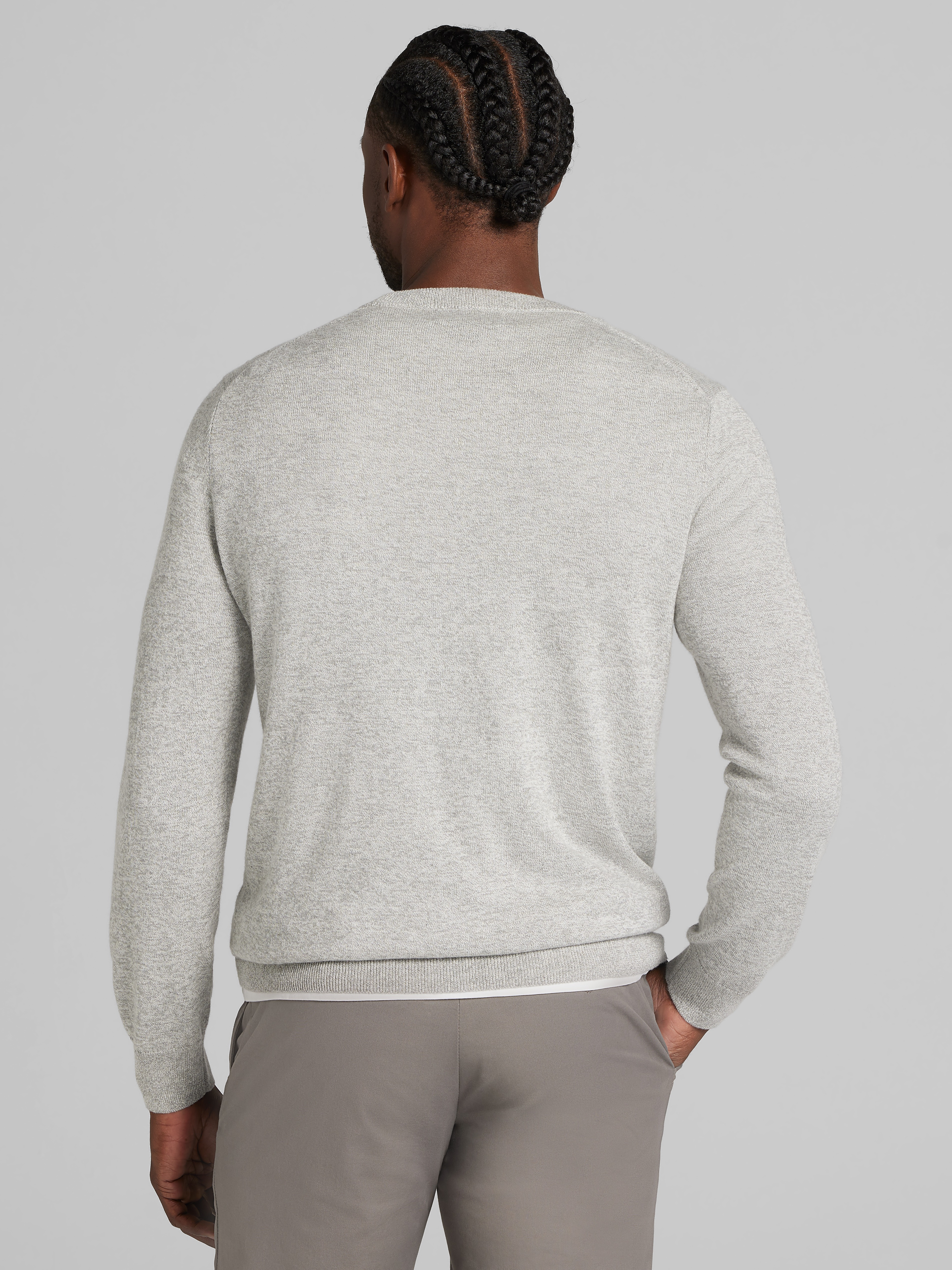Marled Jersey Crewneck Sweater