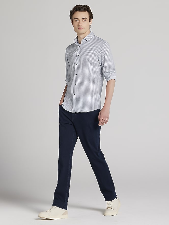 Awearness Kenneth Cole CHILLFLEX Slim Fit 4-way Stretch Button Up Shirt