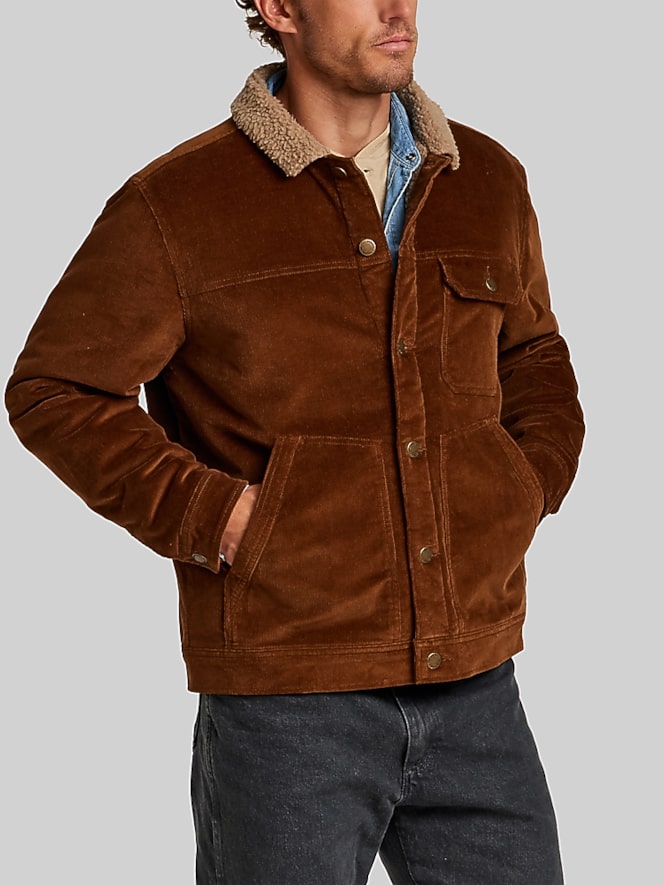 Weatherproof Vintage Berber-Lined Corduroy Trucker