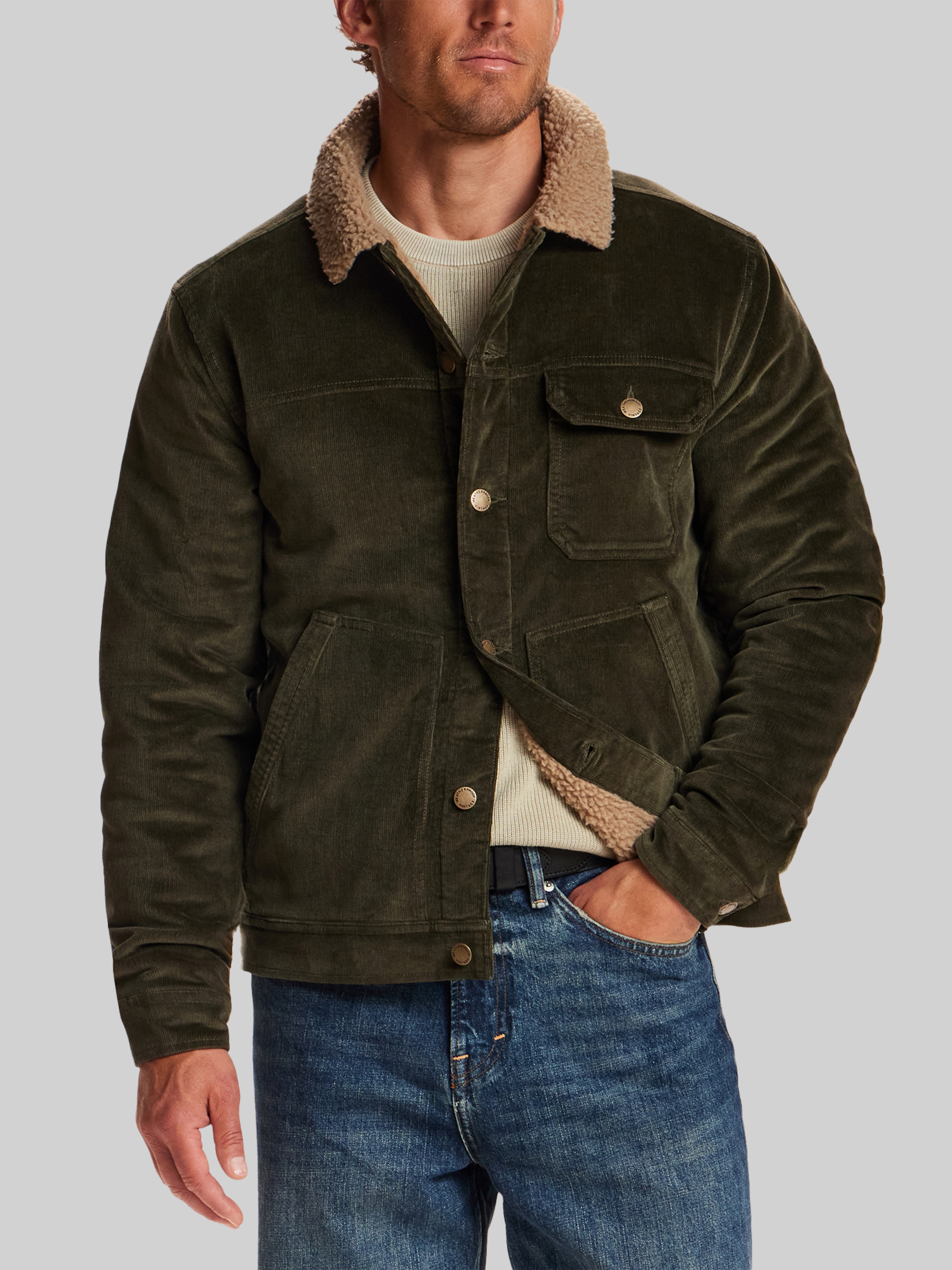 Berber-Lined Corduroy Trucker