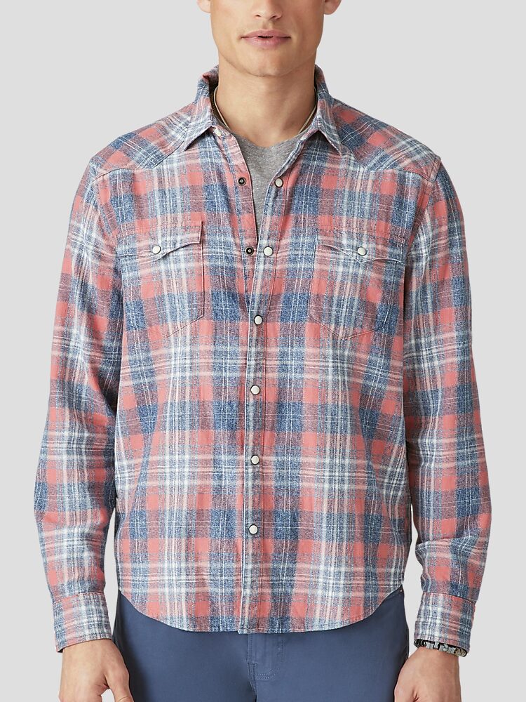 Lucky Brand Indigo Western Casual Button Up Shirt Sport Shirts Men s Wearhouse