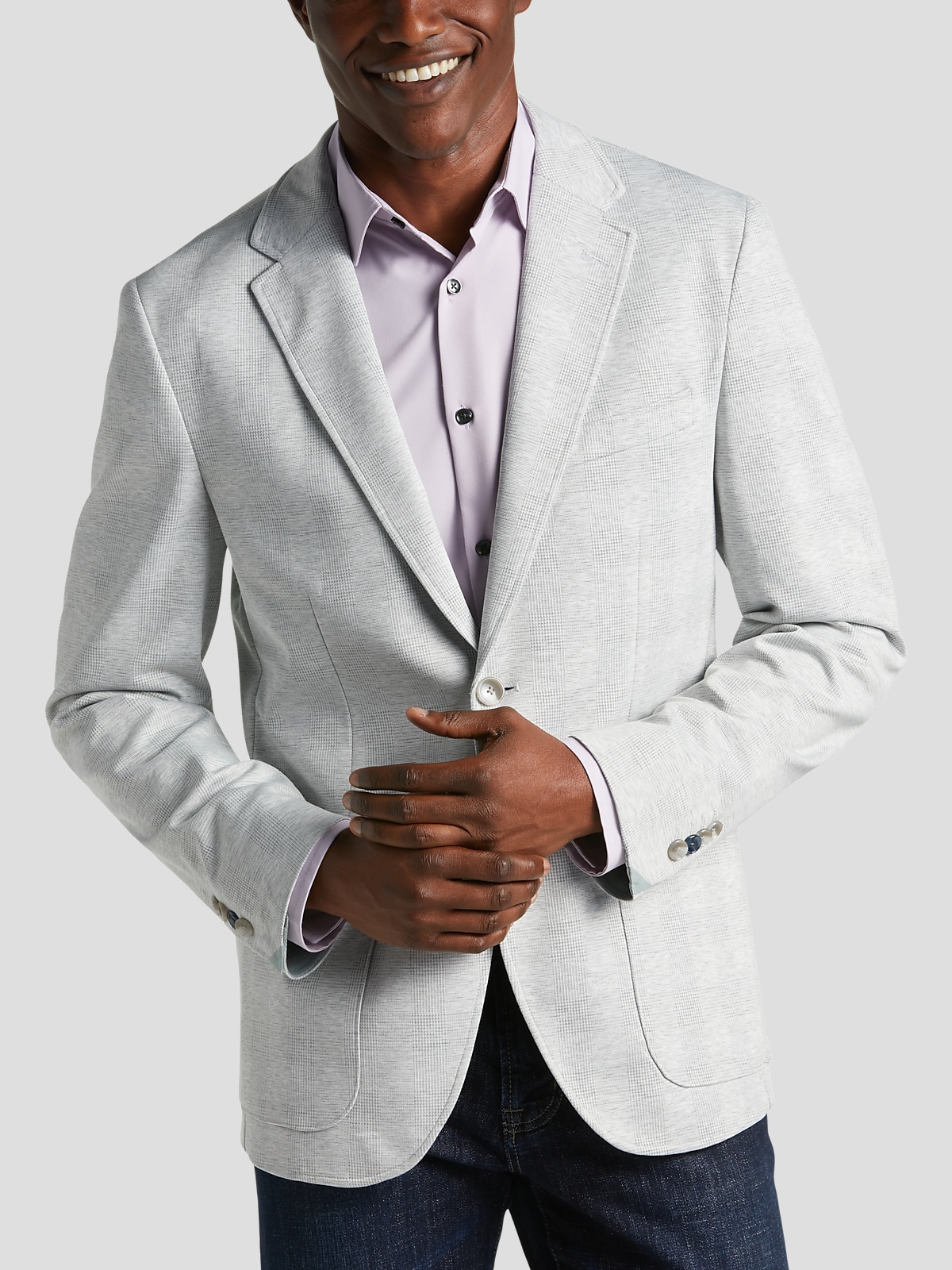 Men's knit sport coat sale