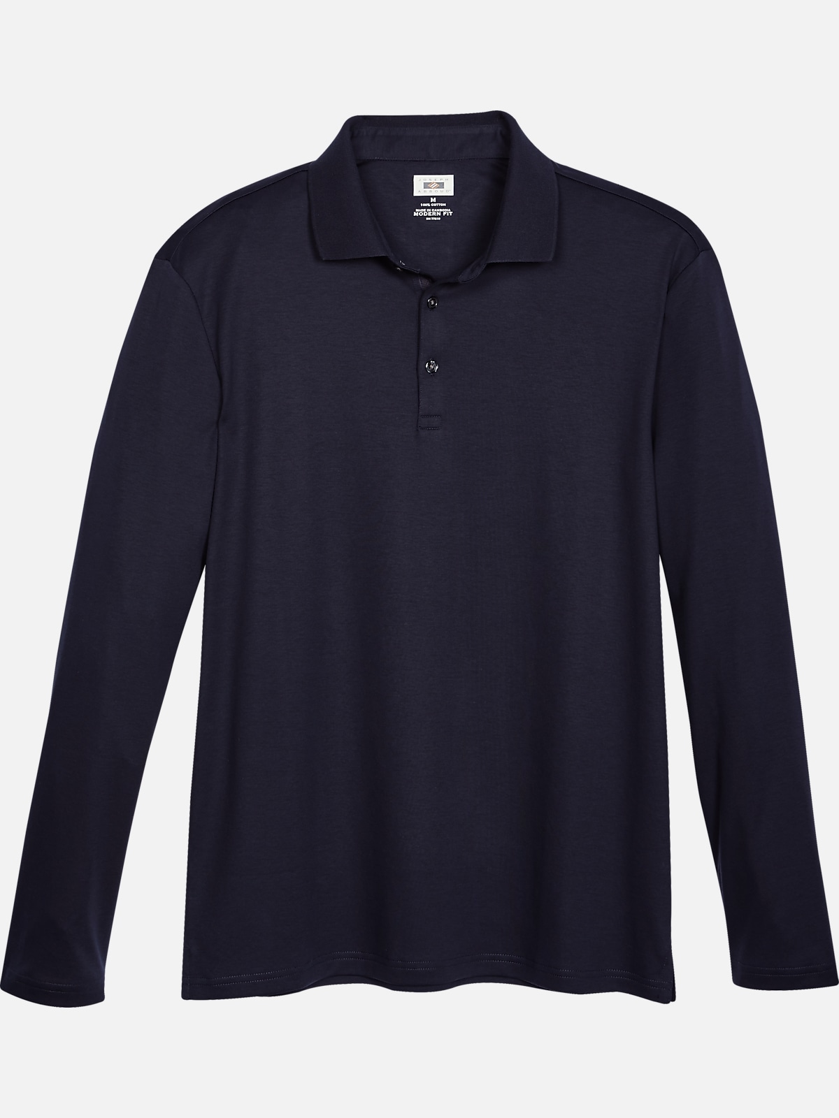 Joseph Abboud Modern Fit Luxe Cotton Long Sleeve Polo | New Arrivals ...