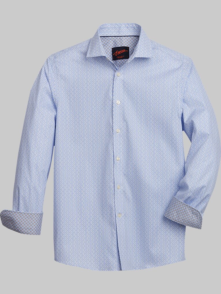 Egara Slim Fit Spread Collar Sport Shirt Sport Shirts Men's Wearhouse