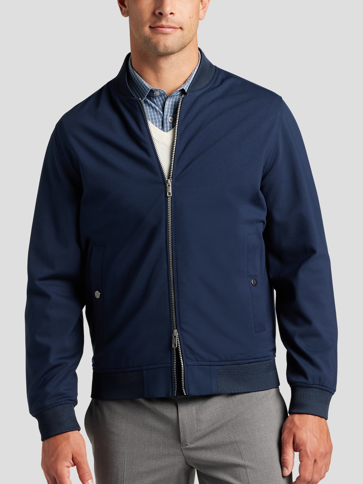 Men's Blue Bomber Jackets