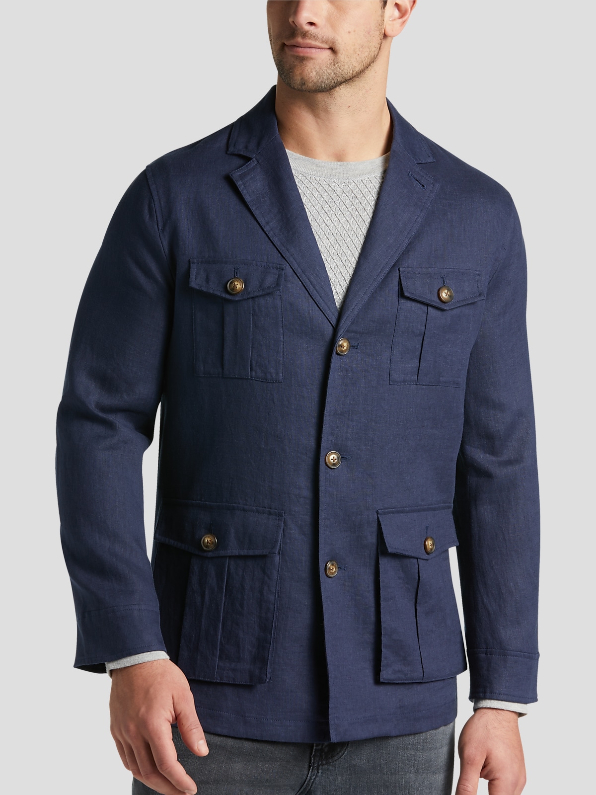 Joseph Abboud Modern Fit Linen Jacket | All Sale| Men's Wearhouse