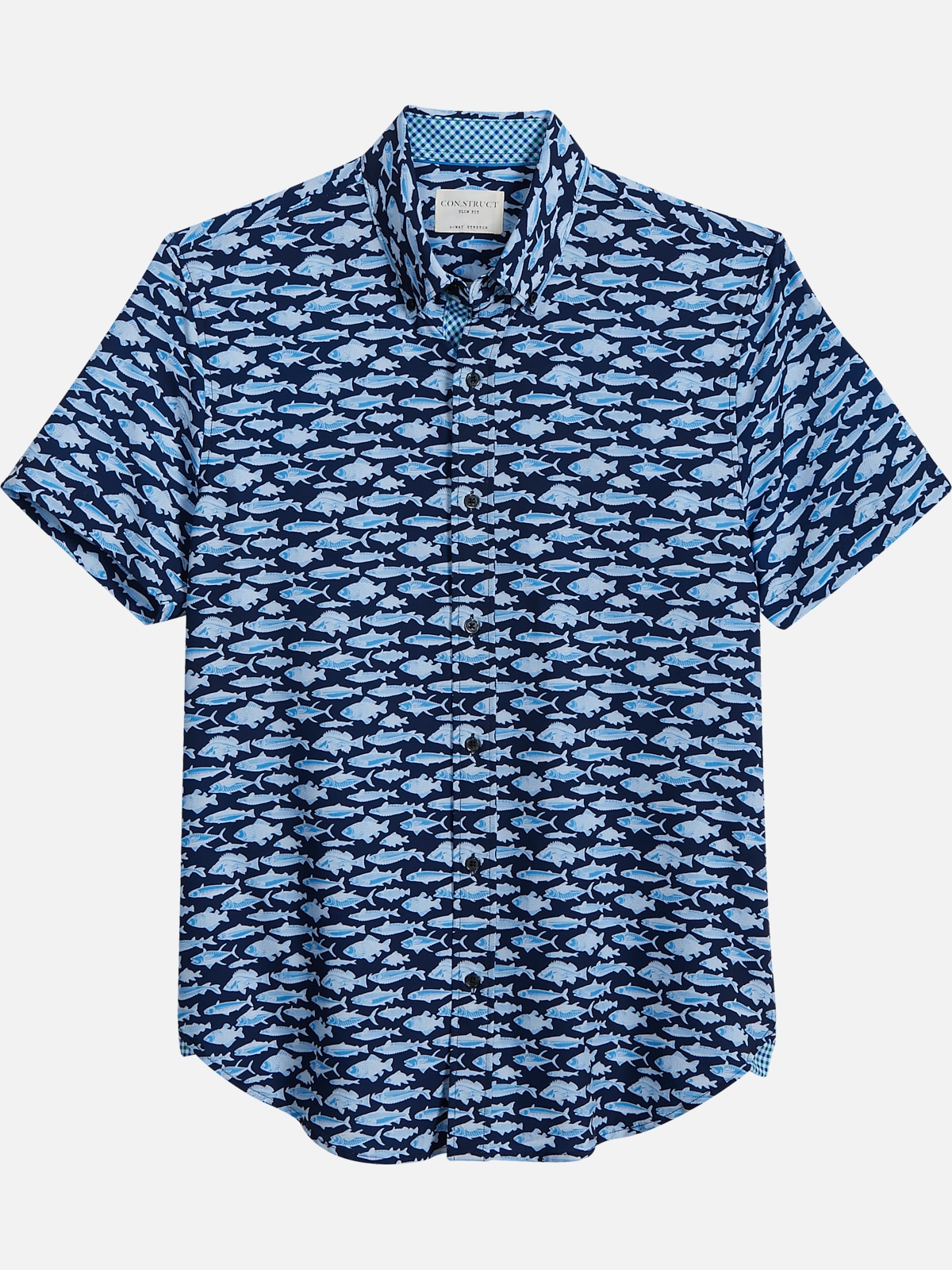 Con.Struct Slim Fit Short Sleeve Sport Shirt | All Sale| Men's Wearhouse