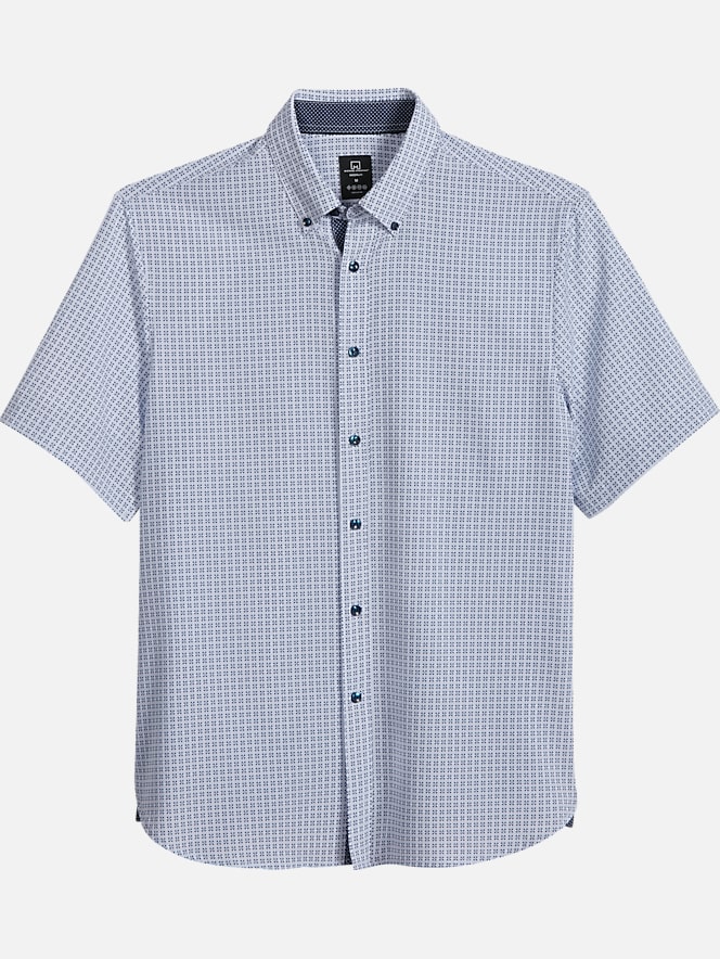 Michael Strahan Modern Fit Short Sleeve Sport Shirt All Clearance 3999 Mens Wearhouse 